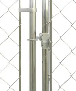 vidaXL Outdoor Dog Kennel with Canopy Top 2x2x2.4 m