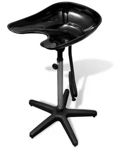 vidaXL Salon Wash Basin Black