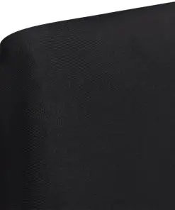 vidaXL 6 pcs Black Straight Stretchable Chair Cover