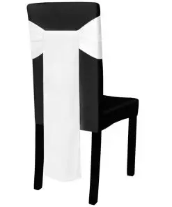 25 pcs White Satin Decorative Chair Sash