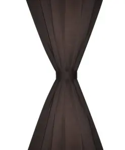 vidaXL Blackout Curtains 2 pcs Slot-Headed 135 x 245 cm Brown