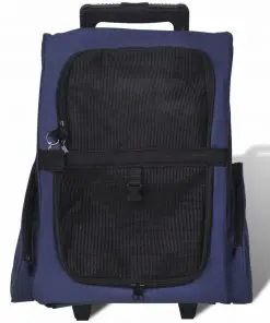 vidaXL Blue Foldable Multipurpose Pet Trolley