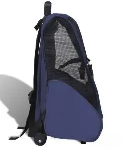 vidaXL Blue Foldable Multipurpose Pet Trolley