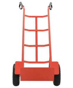 Red and Black Metal Foldable Trolley