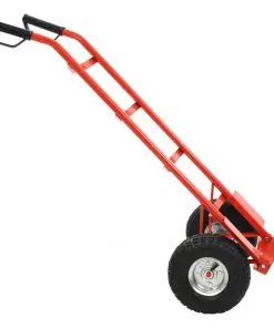 Red and Black Metal Foldable Trolley