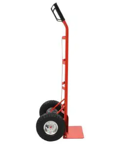 Red and Black Metal Foldable Trolley