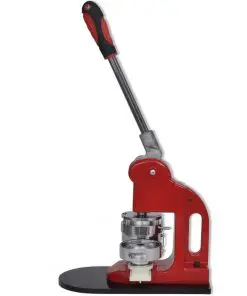 vidaXL Badge Maker Machine 58 mm with Circle Cutter and Button Parts 500 Sets