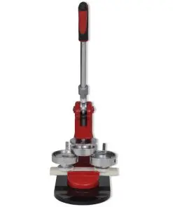 vidaXL Badge Maker Machine 44 mm with Circle Cutter and Button Parts 500 Sets