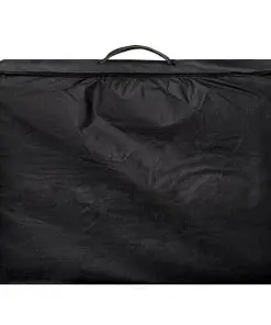 Black Foldable Massage Table 2 Zones with Wooden Frame