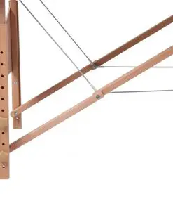 Black Foldable Massage Table 2 Zones with Wooden Frame