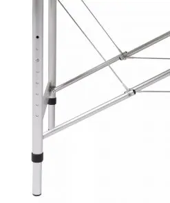 Blue Foldable Massage Table 2 Zones with Aluminium Frame