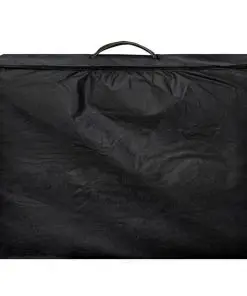 Black Foldable Massage Table 2 Zones with Aluminium Frame