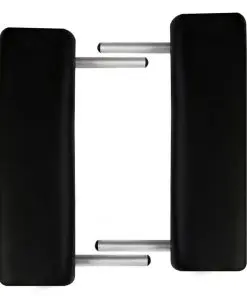 Black Foldable Massage Table 2 Zones with Aluminium Frame