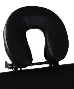 Black Foldable Massage Table 2 Zones with Aluminium Frame