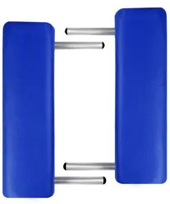 Blue Foldable Massage Table 3 Zones with Aluminium Frame
