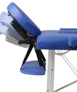 Blue Foldable Massage Table 3 Zones with Aluminium Frame