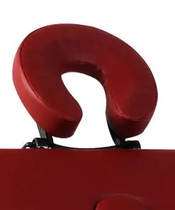 Red Foldable Massage Table 3 Zones with Aluminium Frame