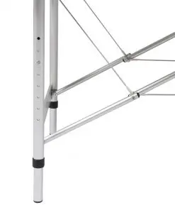 Black Foldable Massage Table 3 Zones with Aluminium Frame