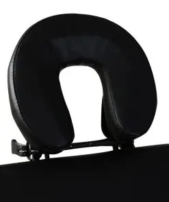 Black Foldable Massage Table 3 Zones with Aluminium Frame