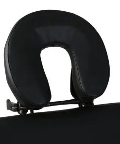Black Foldable Massage Table 4 Zones with Aluminium Frame