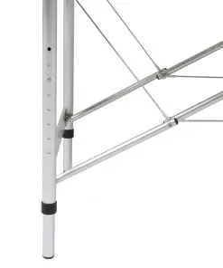 Black Foldable Massage Table 4 Zones with Aluminium Frame