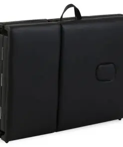 Black Foldable Massage Table 4 Zones with Aluminium Frame