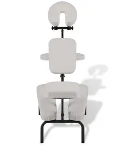 White Foldable & Portable Massage Chair