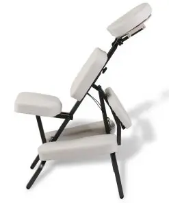 White Foldable & Portable Massage Chair