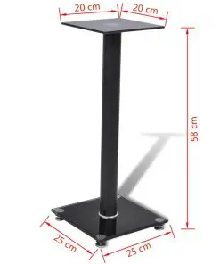 2 pcs Glass Speaker Stand