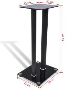 2 pcs Glass Speaker Stand