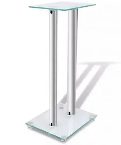 vidaXL 2 pcs Glass Speaker Stand