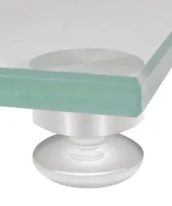 vidaXL 2 pcs Glass Speaker Stand