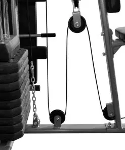 vidaXL Multi-functional Home Gym with 1 Boxing Bag 65 kg