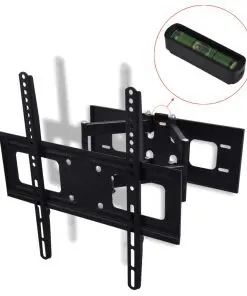 vidaXL Double-armed Tilt Swivel Wall TV Bracket 3D 400x400mm 32″-55″