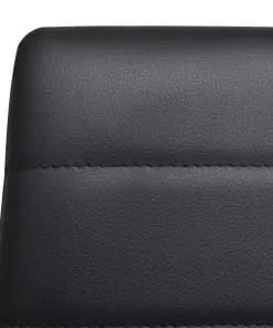 vidaXL Dining Chairs 4 pcs Black Faux Leather