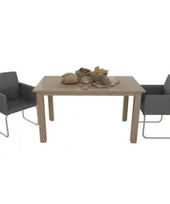 vidaXL Dining Chairs 2 pcs Dark Grey Fabric