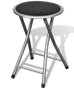 vidaXL Folding Bar Stools 4 pcs Faux Leather
