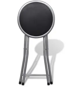 vidaXL Folding Bar Stools 4 pcs Faux Leather