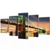 Canvas Wall Print Set Brooklyn Bridge 100 x 50 cm Canvas Wall Print Set Brooklyn Bridge 100 x 50 cm