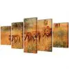 Canvas Wall Print Set Lions 200 x 100 cm Canvas Wall Print Set Lions 200 x 100 cm