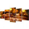 Canvas Wall Print Set Whiskey and Cigar 200 x 100 cm