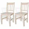 vidaXL Dining Chairs 2 pcs Pinewood