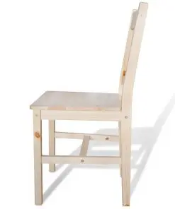 vidaXL Dining Chairs 2 pcs Pinewood