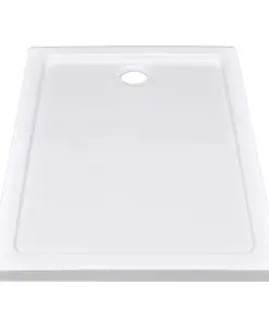 vidaXL Rectangular ABS Shower Base Tray White 70 x 100 cm