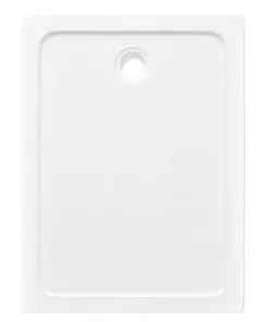 vidaXL Rectangular ABS Shower Base Tray White 80 x 110 cm