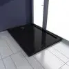vidaXL Rectangular ABS Shower Base Tray Black 70 x 100 cm vidaXL Rectangular ABS Shower Base Tray Black 70 x 100 cm