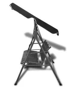 Black Garden Swing Chair