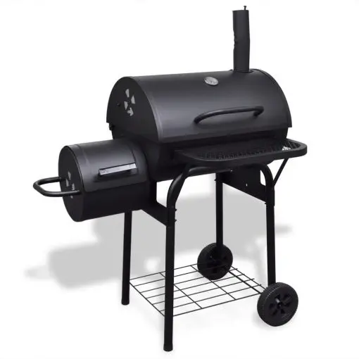 vidaXL Charcoal BBQ Offset Smoker