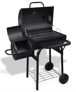 vidaXL Charcoal BBQ Offset Smoker