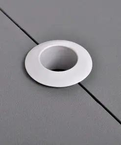 Foldable Camping Table Set with 4 Stools Aluminium Extra Light Grey